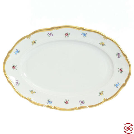 Блюдо овальное Queen's Crown Мелкие цветы 38 см