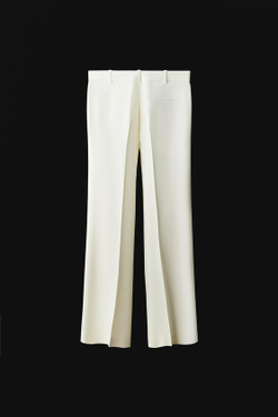 ZARA ПРЯМЫЕ БРЮКИ — ZW COLLECTION, ЭКРЮ