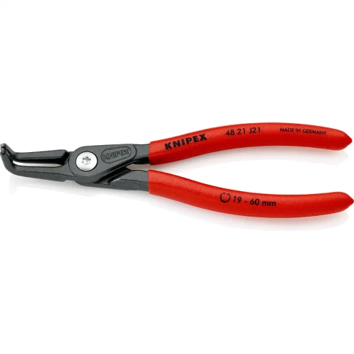 Прецизионные щипцы для стопорных колец черненая 165 мм Knipex 48 21 J21 SB