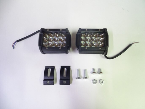 Фара светодиодная дополнительная 24 SMD 36W  12-24V (прямоугольная) (TLT)