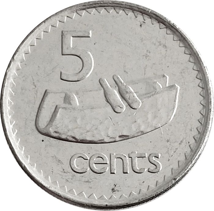 5 центов 1990-2006 Фиджи