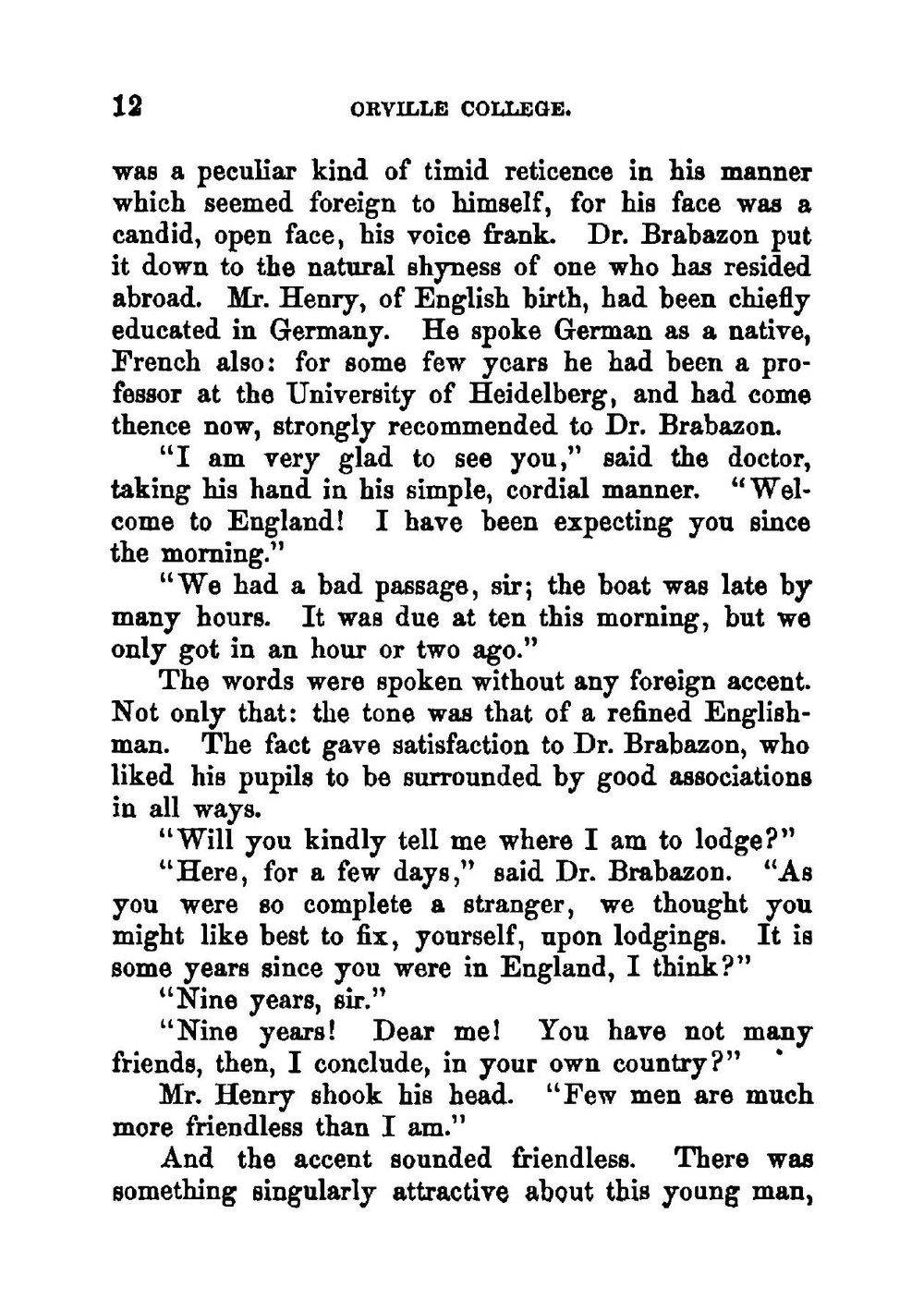 Orville College | Ellen Wood