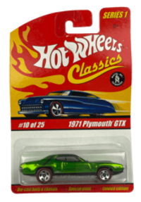 Hot Wheels Classics Series 1: 1971 Plymouth GTX (Green) (#10 of 25) (2005)