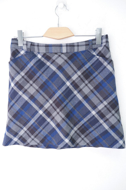 Юбка Zolla в клетку синяя 44 размер