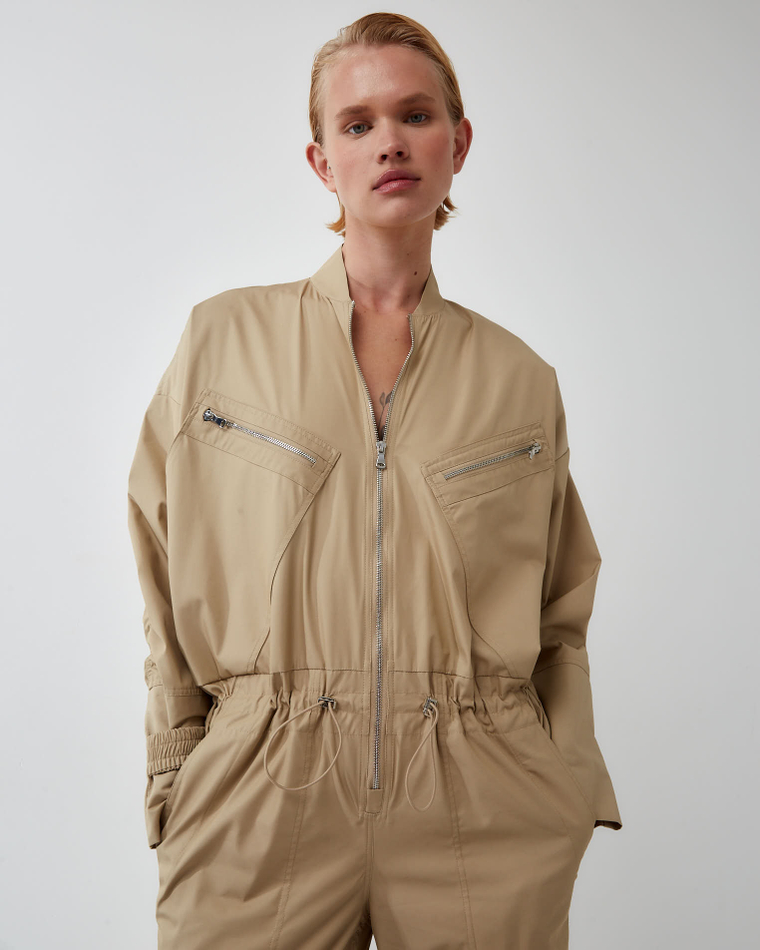 Комбинезон из хлопка Стелла Маккартни оливковый