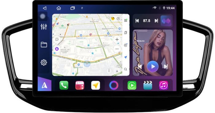 Магнитола для Geely Emgrand X7 2019-2021 - FarCar BX877 монитор 13" 2K QLED на Android 13, Быстрая, CarPlay, 4G SIM-слот