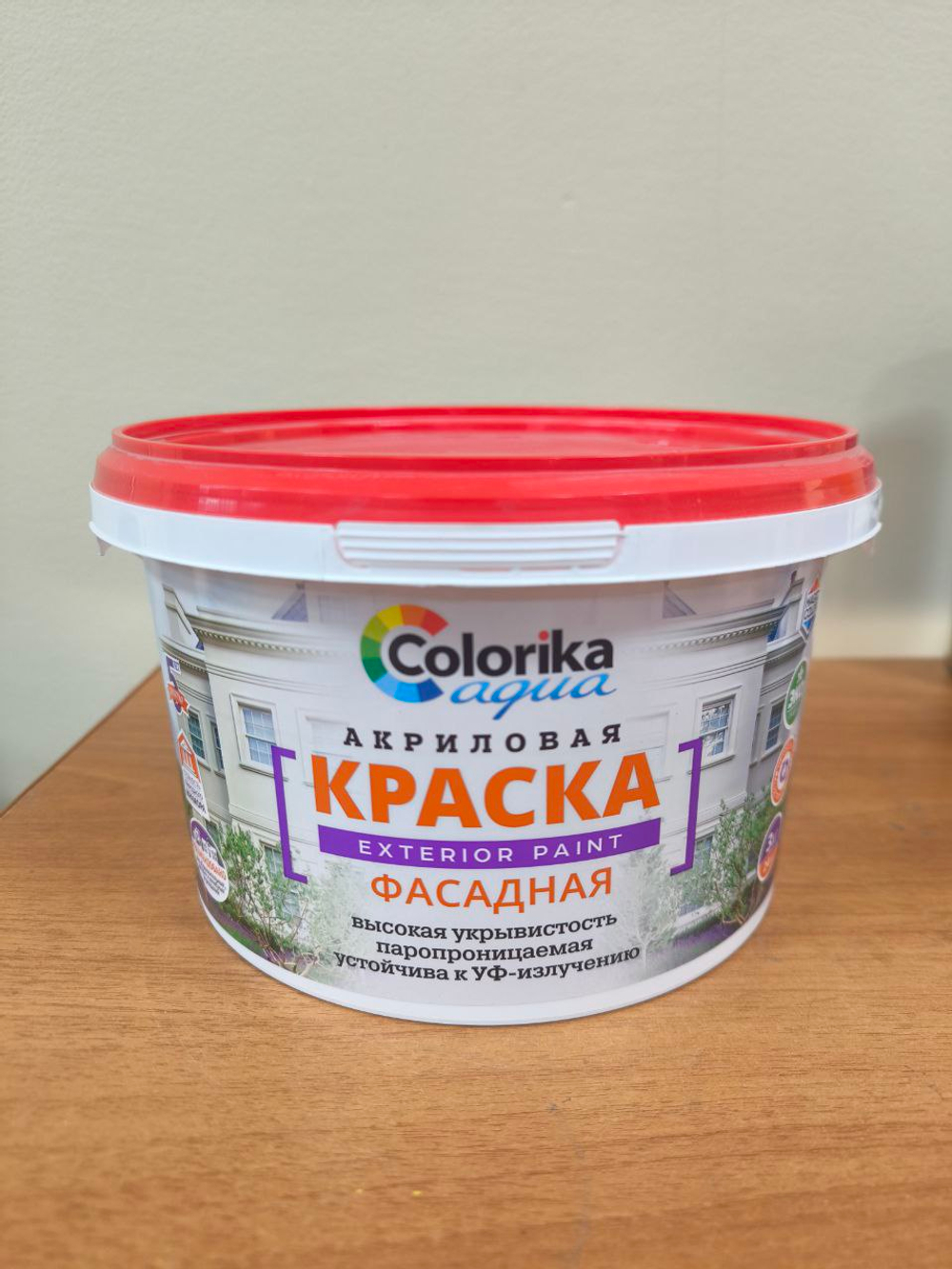 Краска фасадная акриловая "COLORIKA AQUA" 14 кг