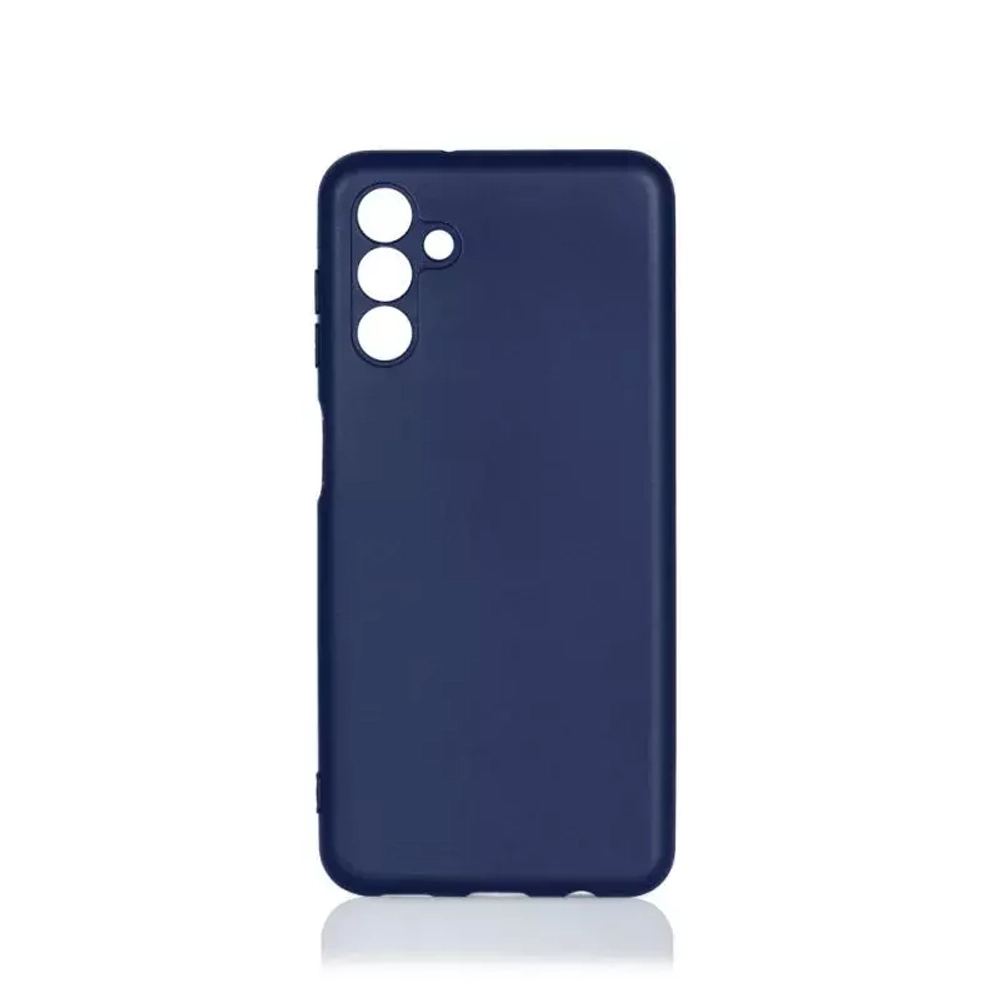 Силиконовый чехол с микрофиброй для Samsung Galaxy A04s/A13 blue DF