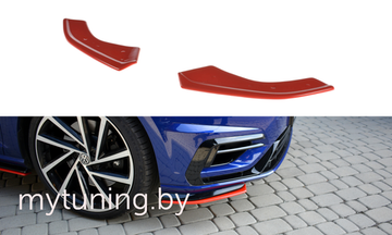 Сплиттеры бампера переднего боковые для VOLKSWAGEN Golf VIII R / R-Line рестайлинг (17-20)