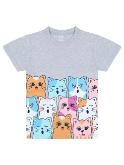 Футболка для садика и школы.девочка.набор 3 шт