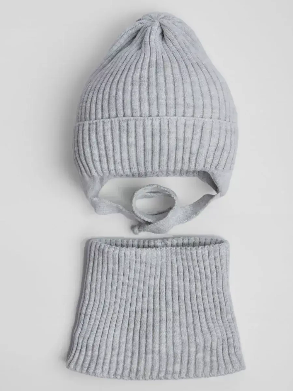 Шапка со снудом для девочки на осень