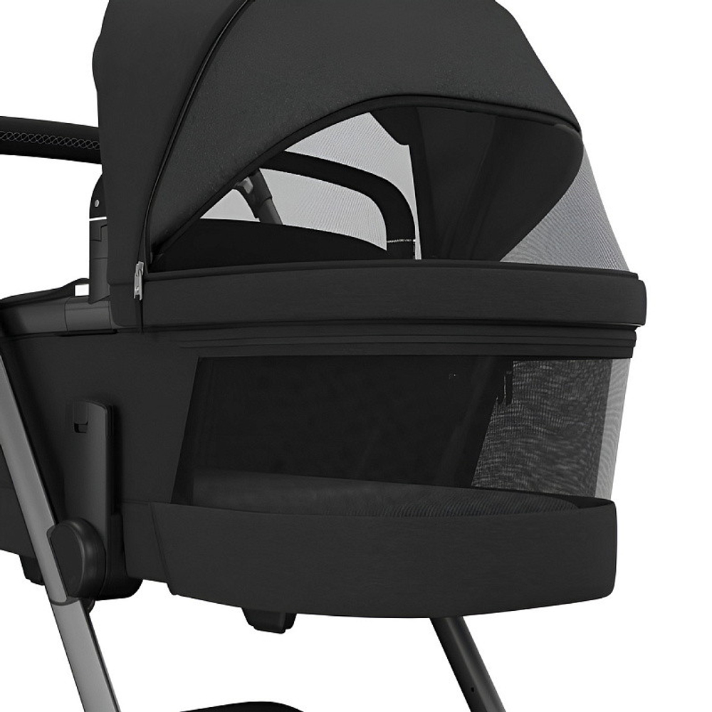 Детская коляска Maxi-Cosi Fame 3 в 1 с автокреслом CabrioFix Essential graphite Twillic Black/Черный