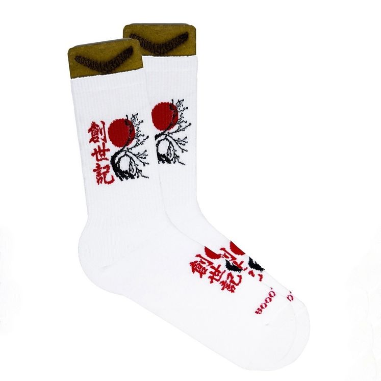 Носки BOOMERANGS Сакура, белый