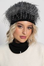 Комплект шапка и снуд (черная) ШС35-23М LT Collection