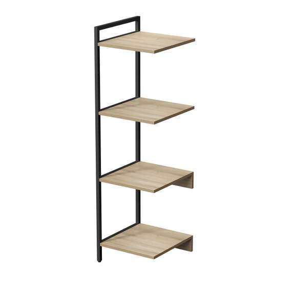 10СПС.4.400 Стеллаж промежуточный средний 4 полки, узкий (380*400*1328)