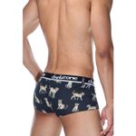 Мужские трусы хипсы темно-серые с принтом DARKZONE DZN3311