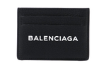 Balenciaga Cow Leather Card Holder Men"s Black