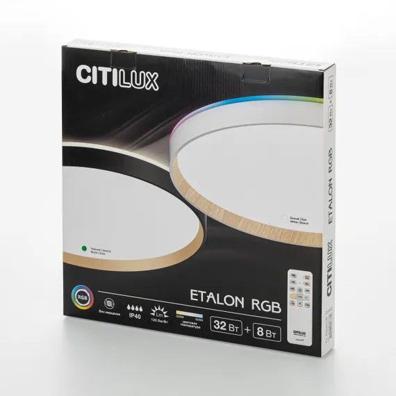 CL750401R ETALON Черный+Золото с пультом и RGB