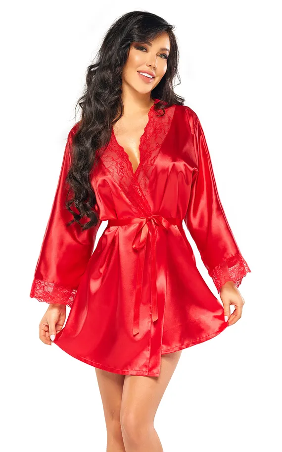 Sherie peignoir Red