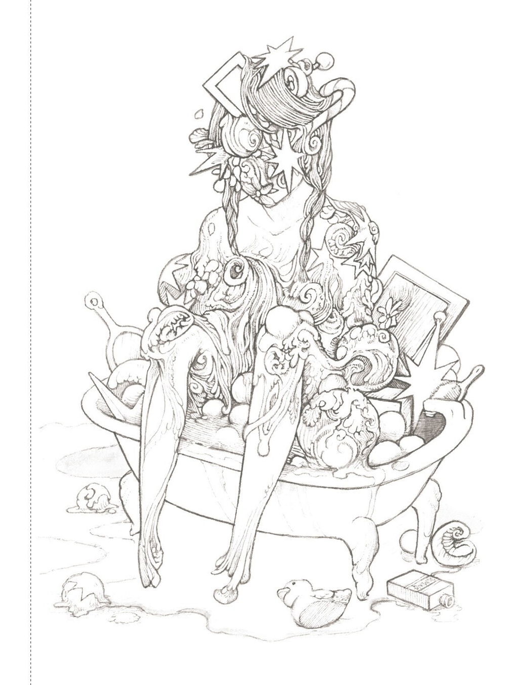 Encyclopedia of Strange Diseases. Coloring book