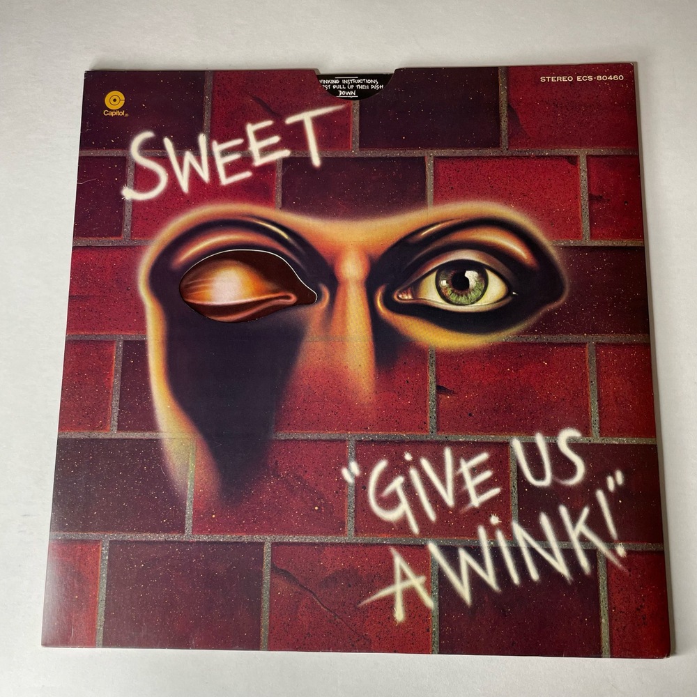 Винтажная виниловая пластинка LP Sweet Give Us A Wink (Япония 1976) (Без Оби) Fox On The Run