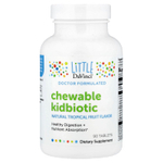 Little DaVinci, жевательные пробиотики для детей, натуральный вкус тропических фруктов, 90 таблеток