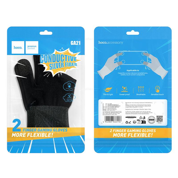 Hoco GA21 Eagle Claw игровые перчатки на 2 пальца (2шт в уп)