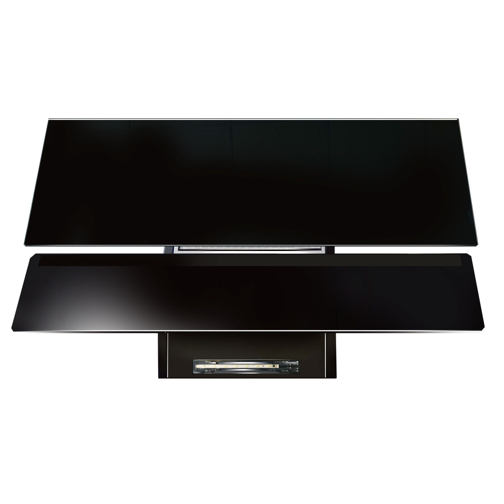 Вытяжка наклонная HKH-503 Ginzzu черное стекло, 90см, 650м3/час