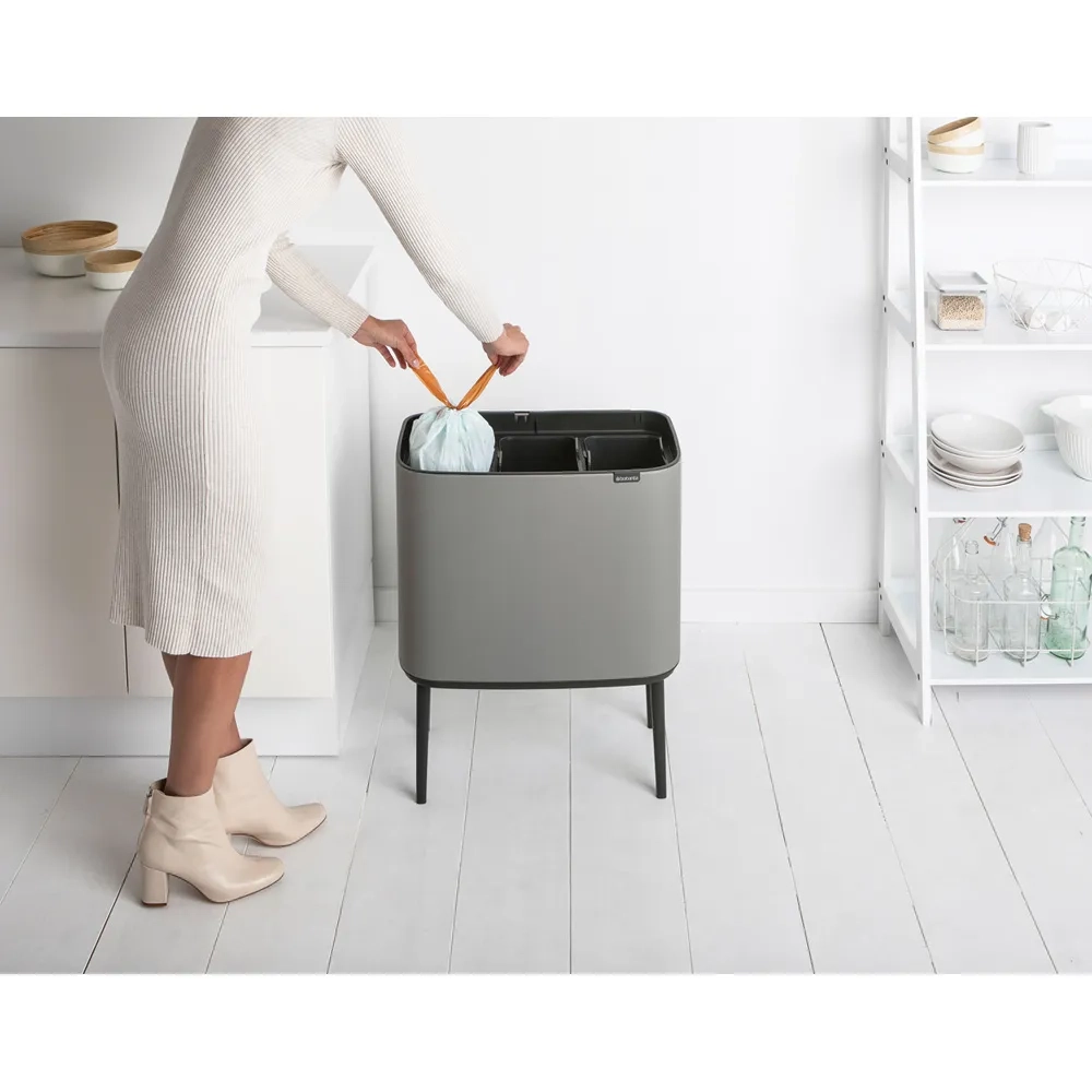 Brabantia Контейнер для мусора Bo Touch 3x11 л серый EAN 8710755127229