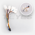 Комплект рамки с разъёмами 9" Mitsubishi Lancer 9, Cedia 2000-2008 черная рамка+климат - Car-Smart 9614B