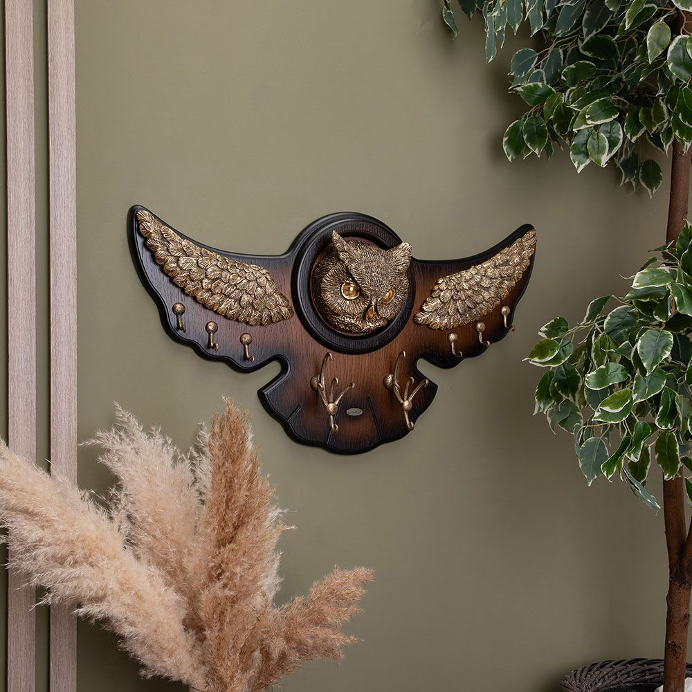 Вешалка настенная Bubo Орех Бронза