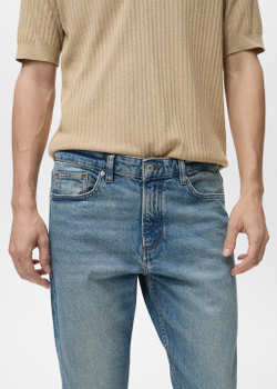 Джинсы Ben tapered fit с эффектом деграде