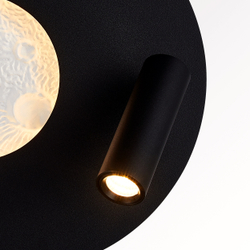 810577 Бра SNODO 6W+3W LED 140+130LM G ЧЕРНЫЙ/БЕЛЫЙ 3000K