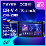 Teyes CC3 2K 10,2"для Honda CR-V 2011-2018