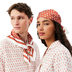 Теннисная бандана Lacoste Roland-Garros Edition Print Scarf- brown