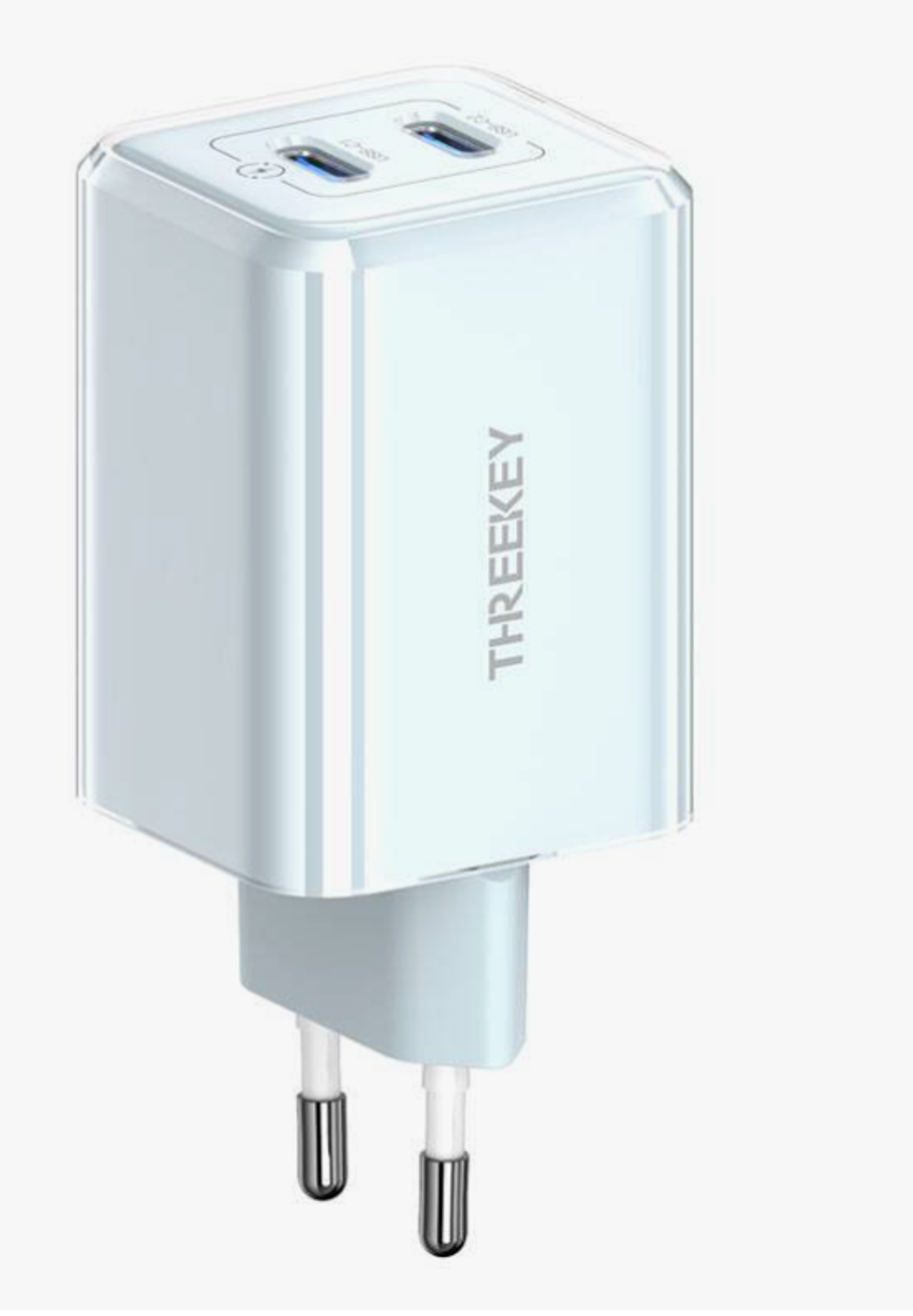 СЗУ TK-111 (EU) Intelligent Shunt 35w Dual TYPE-C Port Gallium Nitride Charger голубые