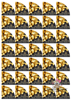 Вырубные наклейки Золотому человеку