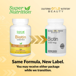 California Gold Nutrition, биотин, 5000 мкг, 120 растительных капсул