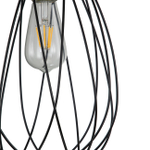 Подвесной светильник 1x60Вт E14, металл, чёрный/бронза