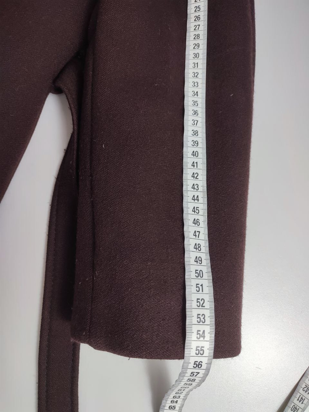 Пальто шерстяное с мехом 48-50 размер