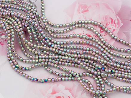 Нить бусин из гематита 4мм