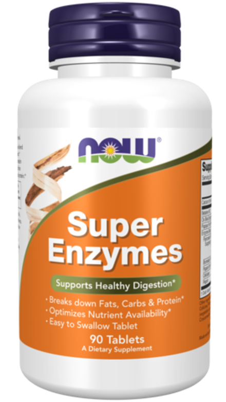 NOW Foods, Супер ферменты, Super Enzymes, 90 таблеток