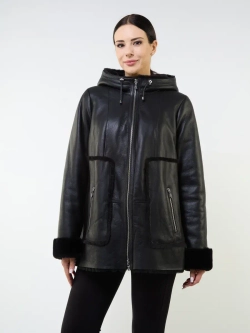 Дубленка натуральная зимняя с капюшоном