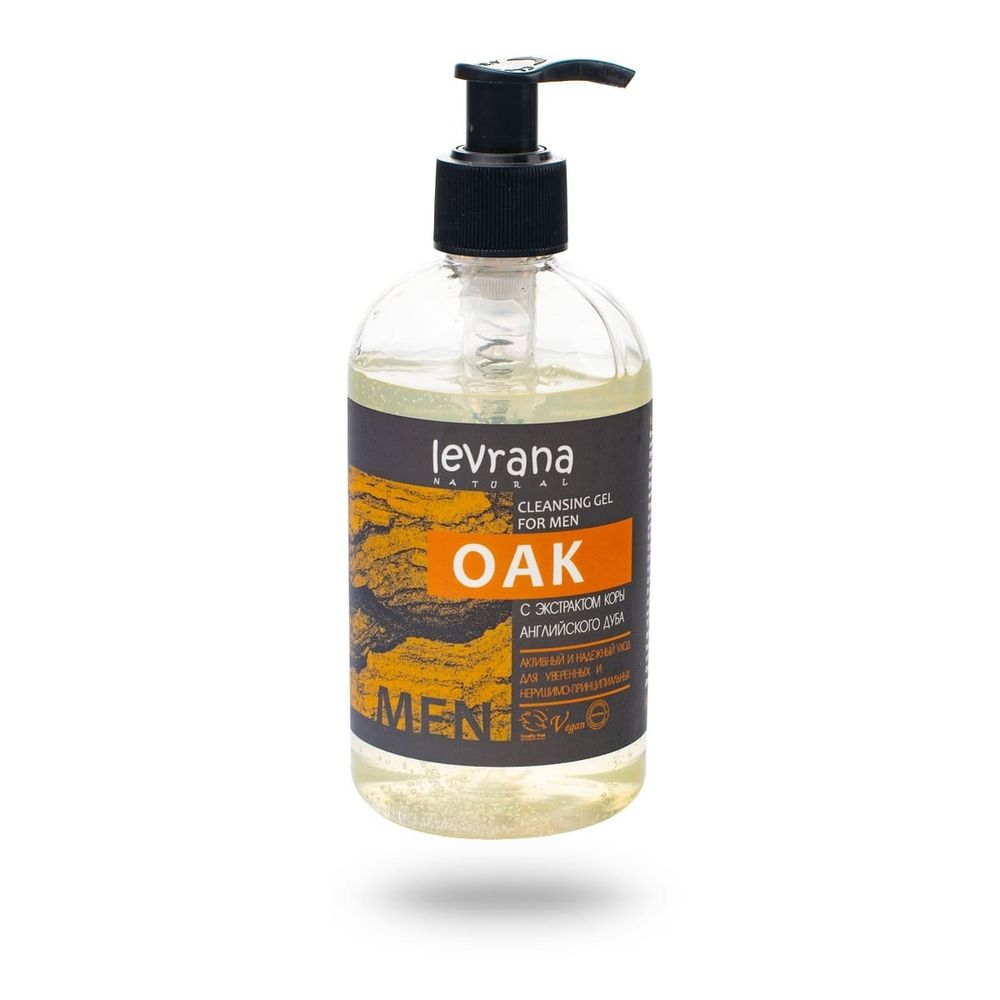 Гель для умывания Дуб, мужской, 300мл (Levrana)