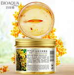 Маска-патчи BioAqua тканевые вокруг глаз с лепестками Золотого Османтуса Golden Osmanthus Eye Mask 80 штук, 140 г