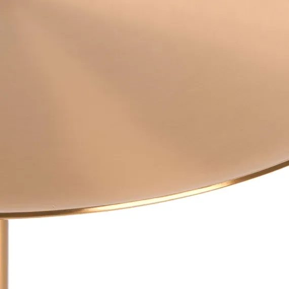 Кофейный столик Brasil 4, Ø45х61 см, коричневый мрамор, золотистая сталь