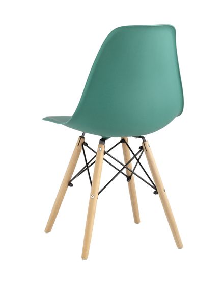 Стул Eames Style DSW серо-зеленый (разборный каркас)