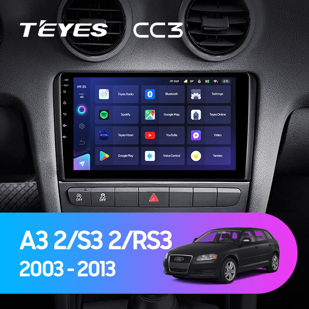 Teyes CC3 9" для Audi A3 2003-2013 +CANBUS