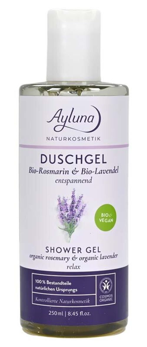 Гель для душа Ayluna с органическим розмарином и органической лавандой, 250 мл