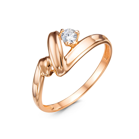 Кольцо из золота 585 пробы с Фианит